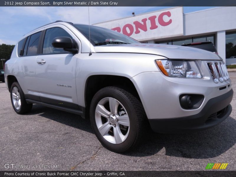 Bright Silver Metallic / Dark Slate Gray 2012 Jeep Compass Sport