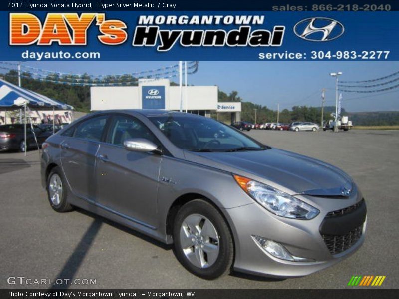 Hyper Silver Metallic / Gray 2012 Hyundai Sonata Hybrid
