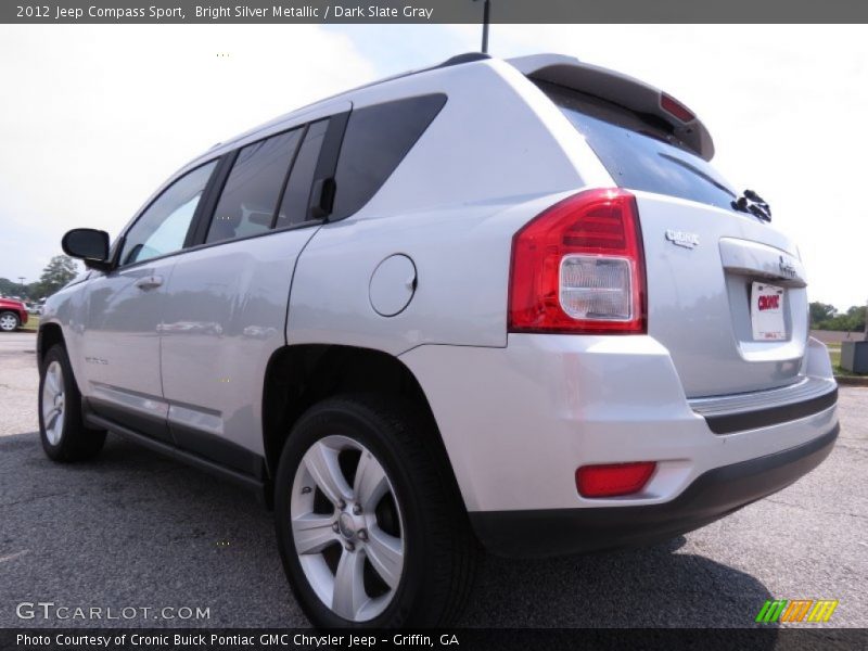 Bright Silver Metallic / Dark Slate Gray 2012 Jeep Compass Sport