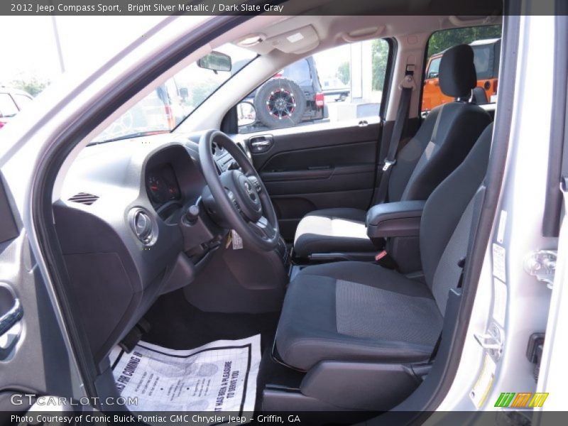 Bright Silver Metallic / Dark Slate Gray 2012 Jeep Compass Sport