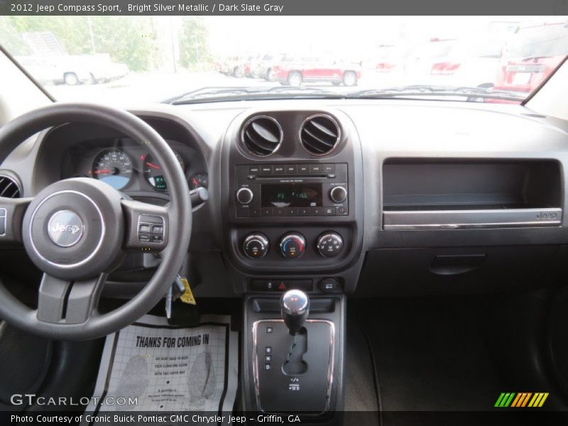 Bright Silver Metallic / Dark Slate Gray 2012 Jeep Compass Sport