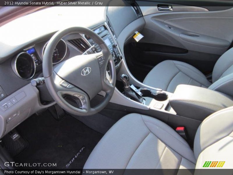 Hyper Silver Metallic / Gray 2012 Hyundai Sonata Hybrid