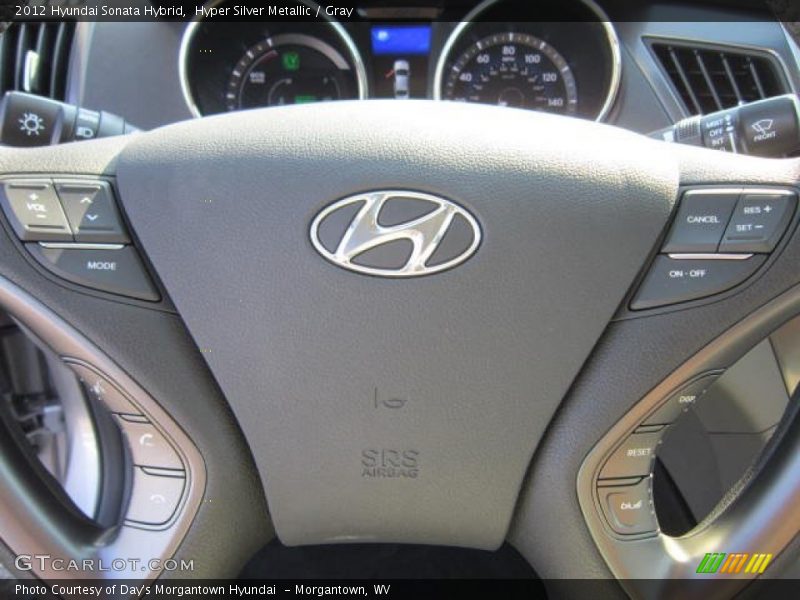 Hyper Silver Metallic / Gray 2012 Hyundai Sonata Hybrid