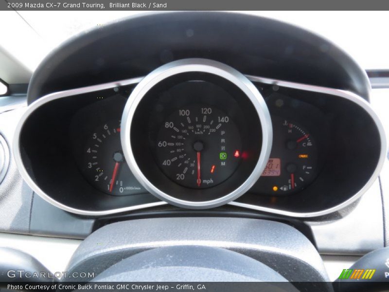 Brilliant Black / Sand 2009 Mazda CX-7 Grand Touring