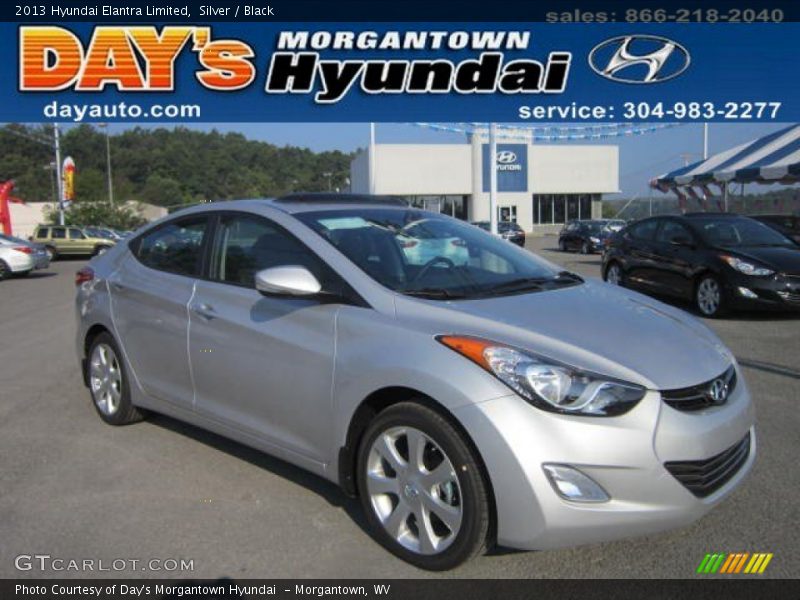 Silver / Black 2013 Hyundai Elantra Limited