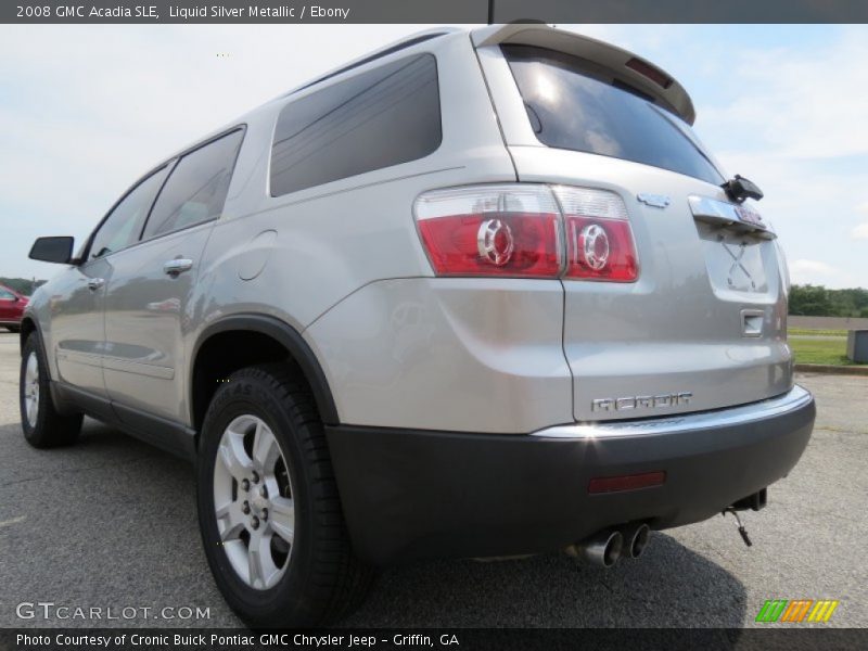 Liquid Silver Metallic / Ebony 2008 GMC Acadia SLE