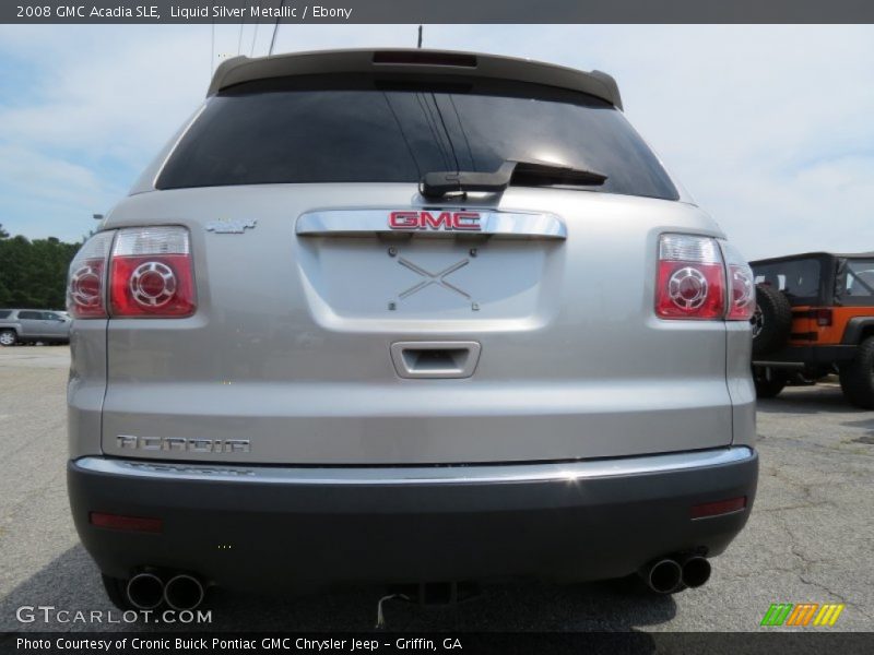 Liquid Silver Metallic / Ebony 2008 GMC Acadia SLE