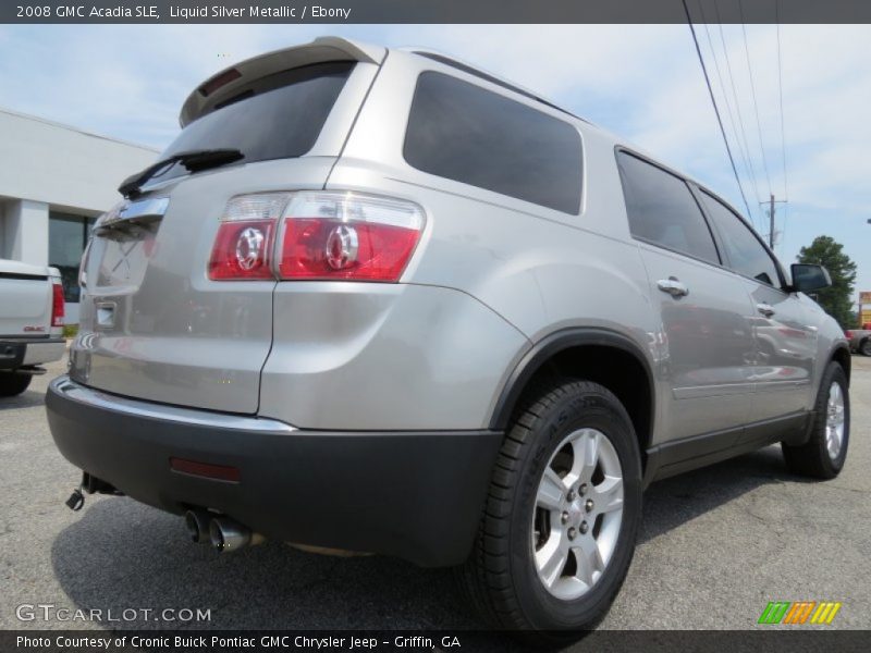Liquid Silver Metallic / Ebony 2008 GMC Acadia SLE