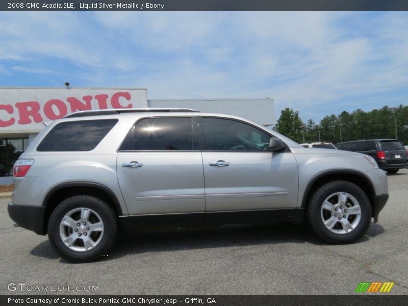 Liquid Silver Metallic / Ebony 2008 GMC Acadia SLE