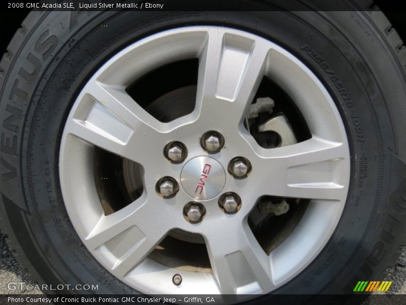 Liquid Silver Metallic / Ebony 2008 GMC Acadia SLE