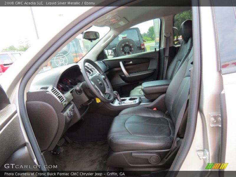 Liquid Silver Metallic / Ebony 2008 GMC Acadia SLE