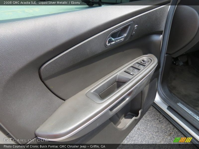 Liquid Silver Metallic / Ebony 2008 GMC Acadia SLE
