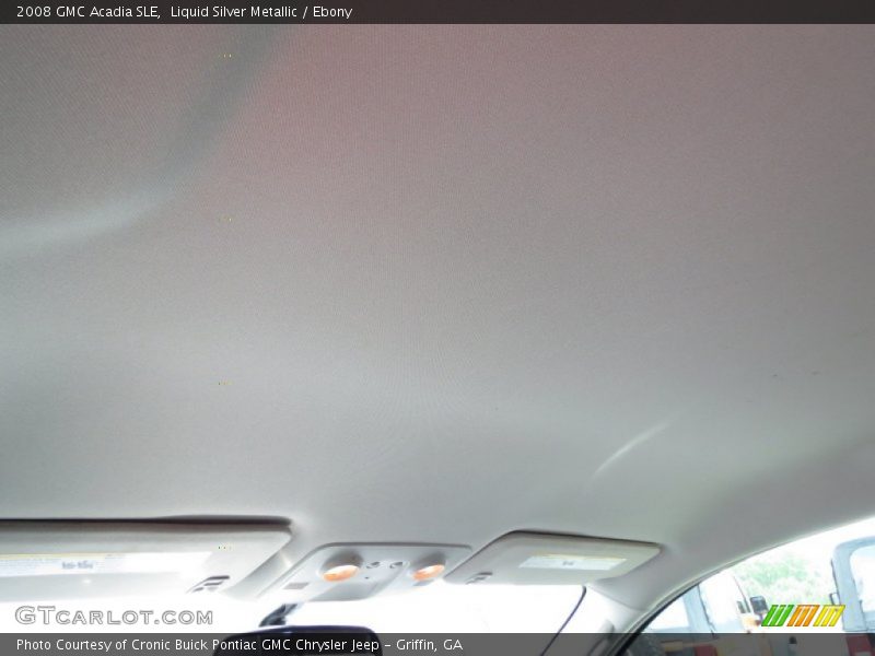 Liquid Silver Metallic / Ebony 2008 GMC Acadia SLE