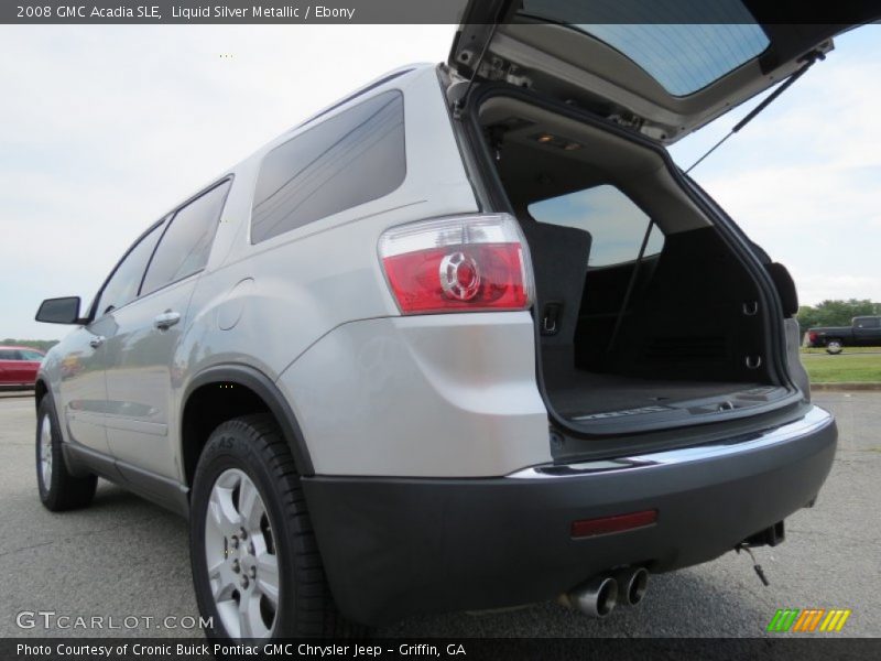 Liquid Silver Metallic / Ebony 2008 GMC Acadia SLE