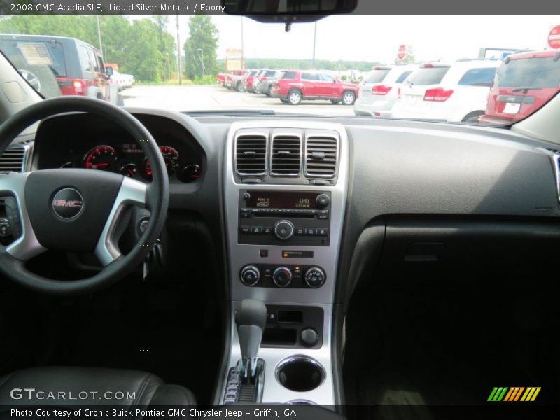 Liquid Silver Metallic / Ebony 2008 GMC Acadia SLE