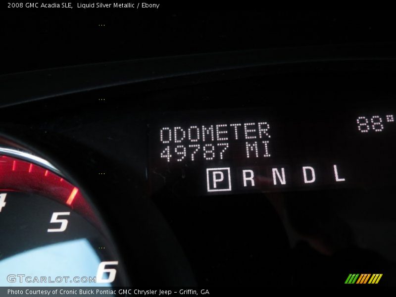 Liquid Silver Metallic / Ebony 2008 GMC Acadia SLE
