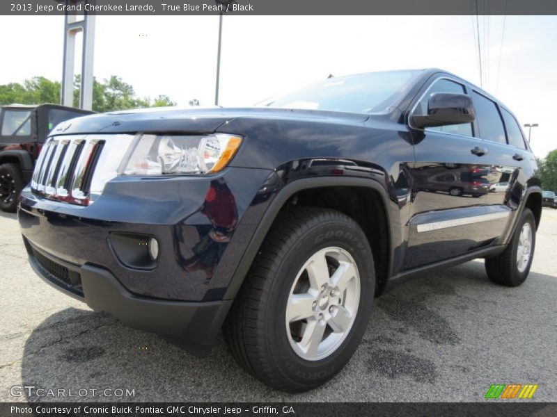 True Blue Pearl / Black 2013 Jeep Grand Cherokee Laredo
