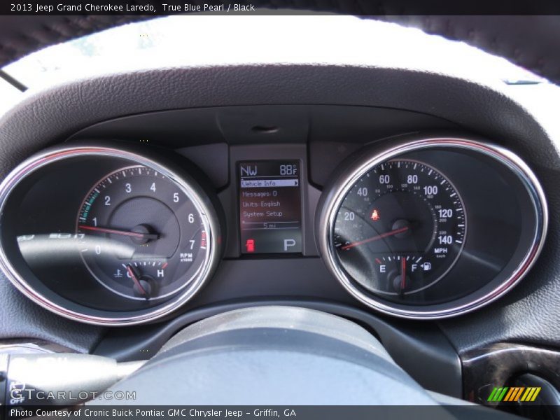 True Blue Pearl / Black 2013 Jeep Grand Cherokee Laredo