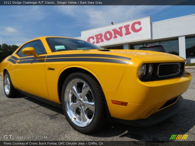 Stinger Yellow / Dark Slate Gray 2012 Dodge Challenger R/T Classic