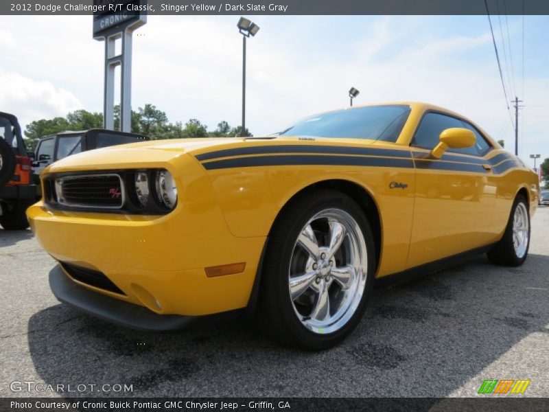 Stinger Yellow / Dark Slate Gray 2012 Dodge Challenger R/T Classic