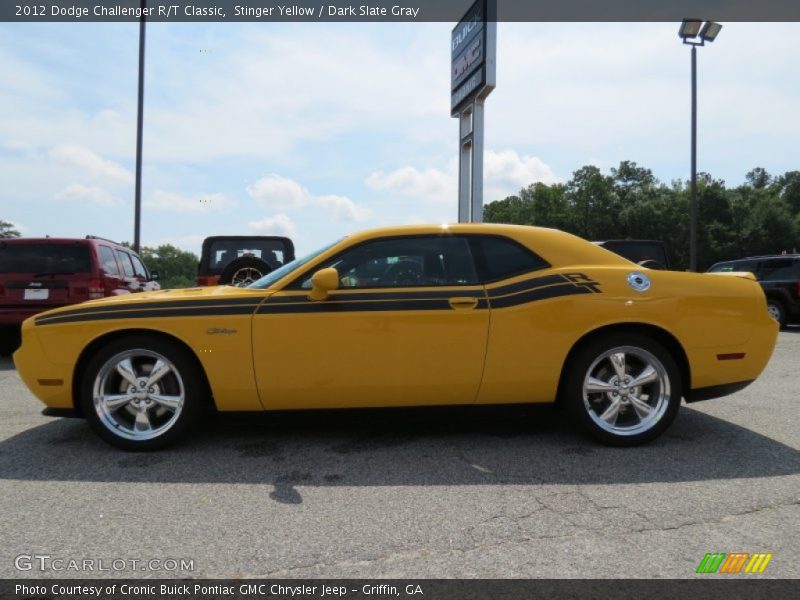 Stinger Yellow / Dark Slate Gray 2012 Dodge Challenger R/T Classic