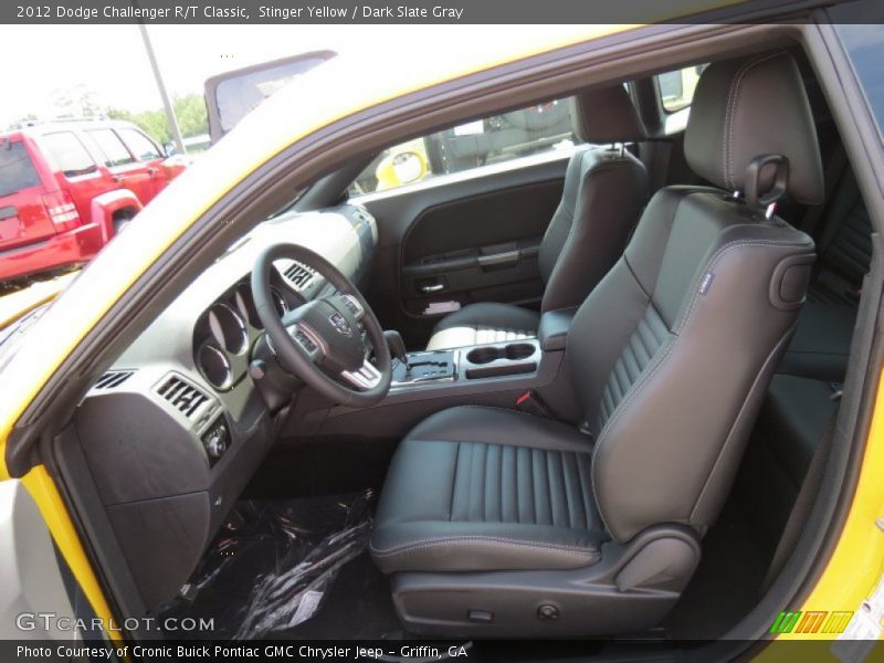 Front Seat of 2012 Challenger R/T Classic