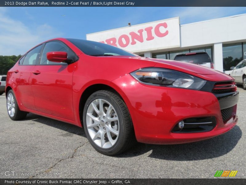 Redline 2-Coat Pearl / Black/Light Diesel Gray 2013 Dodge Dart Rallye