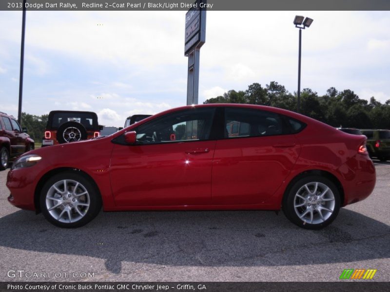 Redline 2-Coat Pearl / Black/Light Diesel Gray 2013 Dodge Dart Rallye