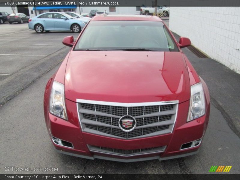 Crystal Red / Cashmere/Cocoa 2009 Cadillac CTS 4 AWD Sedan
