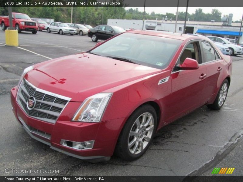Crystal Red / Cashmere/Cocoa 2009 Cadillac CTS 4 AWD Sedan