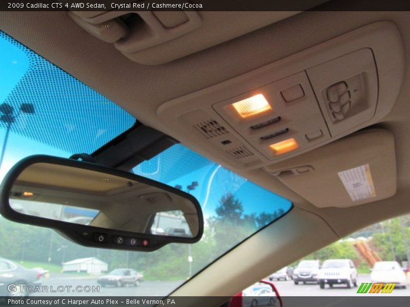 Crystal Red / Cashmere/Cocoa 2009 Cadillac CTS 4 AWD Sedan