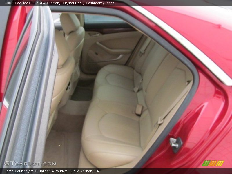 Crystal Red / Cashmere/Cocoa 2009 Cadillac CTS 4 AWD Sedan