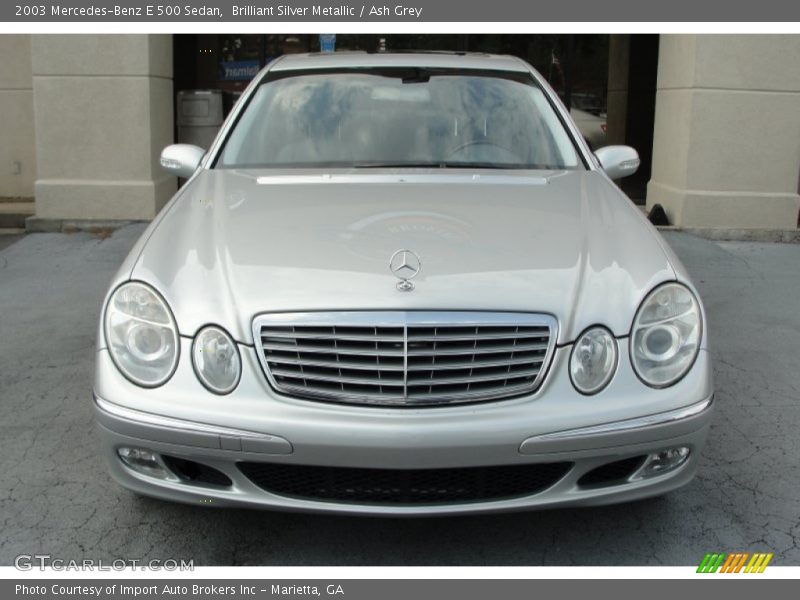 Brilliant Silver Metallic / Ash Grey 2003 Mercedes-Benz E 500 Sedan