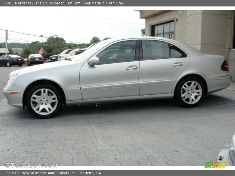 Brilliant Silver Metallic / Ash Grey 2003 Mercedes-Benz E 500 Sedan
