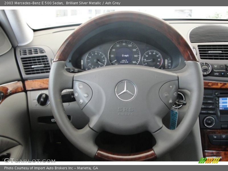 Brilliant Silver Metallic / Ash Grey 2003 Mercedes-Benz E 500 Sedan