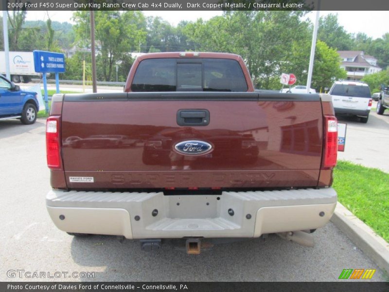 Dark Copper Metallic / Chaparral Leather 2008 Ford F450 Super Duty King Ranch Crew Cab 4x4 Dually