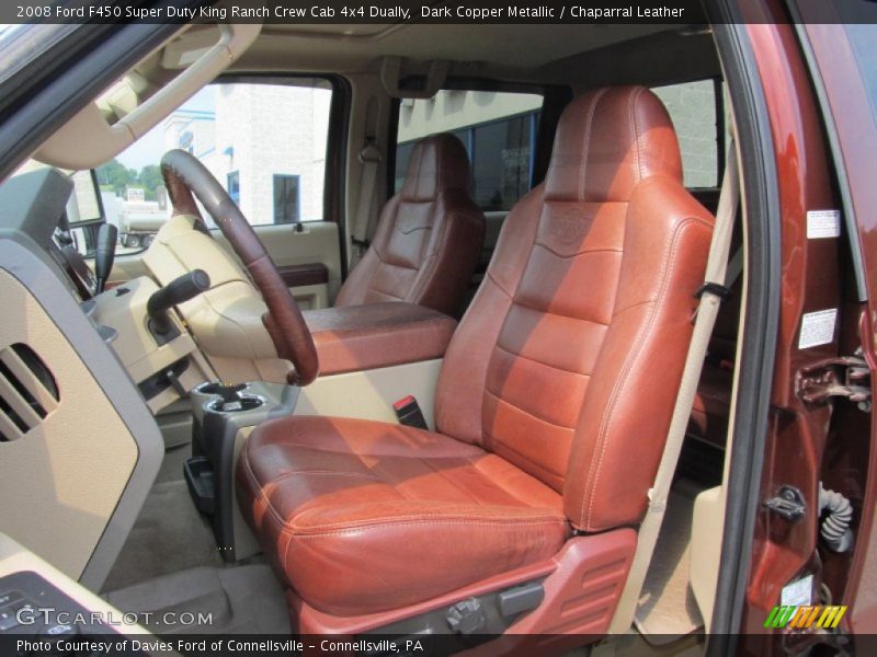 Front Seat of 2008 F450 Super Duty King Ranch Crew Cab 4x4 Dually