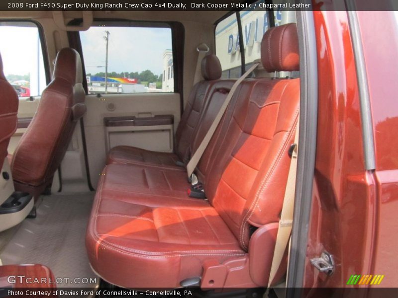 Rear Seat of 2008 F450 Super Duty King Ranch Crew Cab 4x4 Dually