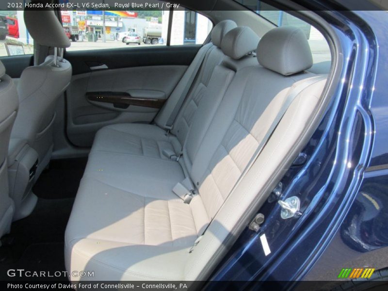 Royal Blue Pearl / Gray 2012 Honda Accord EX-L V6 Sedan