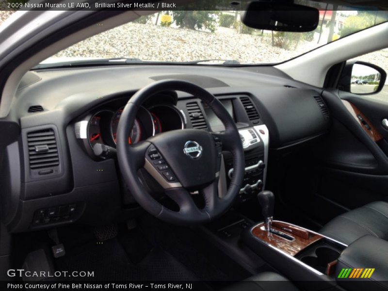 Brilliant Silver Metallic / Black 2009 Nissan Murano LE AWD