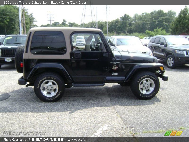 Black / Camel/Dark Green 2001 Jeep Wrangler Sahara 4x4