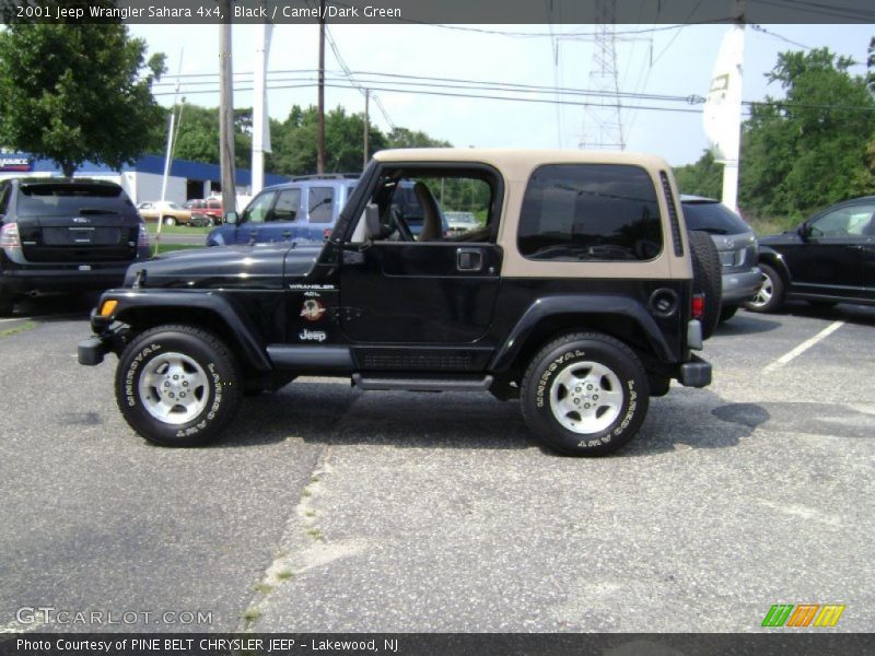 Black / Camel/Dark Green 2001 Jeep Wrangler Sahara 4x4