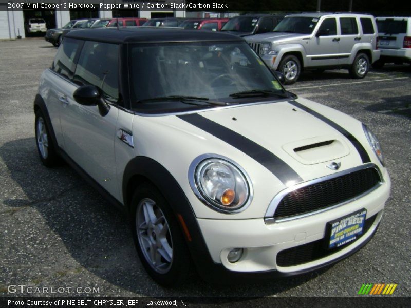 Pepper White / Carbon Black/Carbon Black 2007 Mini Cooper S Hardtop