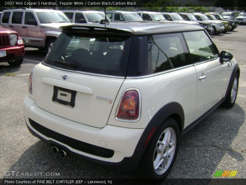 Pepper White / Carbon Black/Carbon Black 2007 Mini Cooper S Hardtop