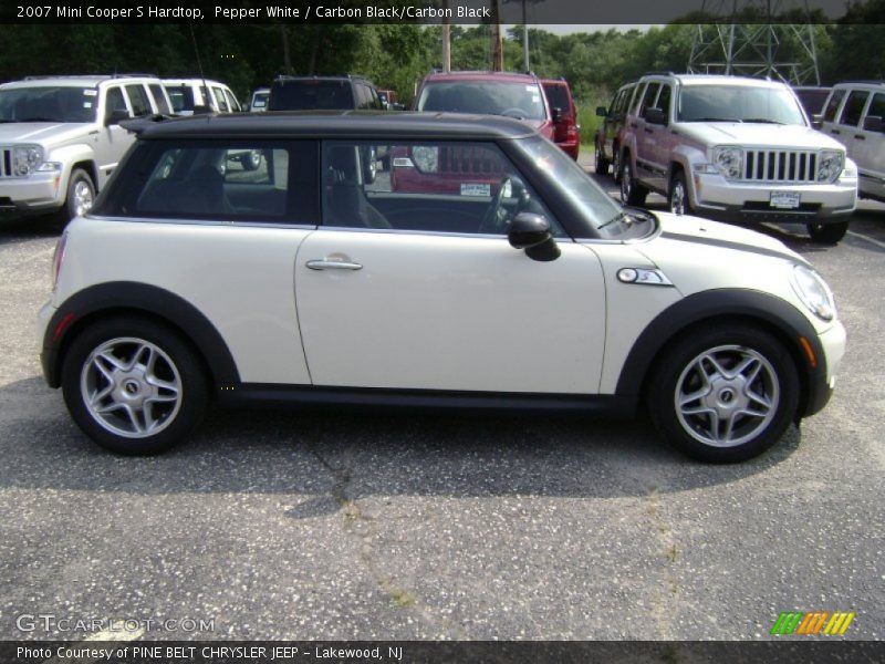 Pepper White / Carbon Black/Carbon Black 2007 Mini Cooper S Hardtop