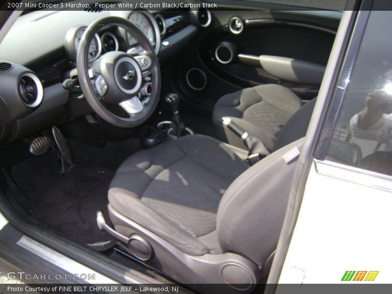 Pepper White / Carbon Black/Carbon Black 2007 Mini Cooper S Hardtop
