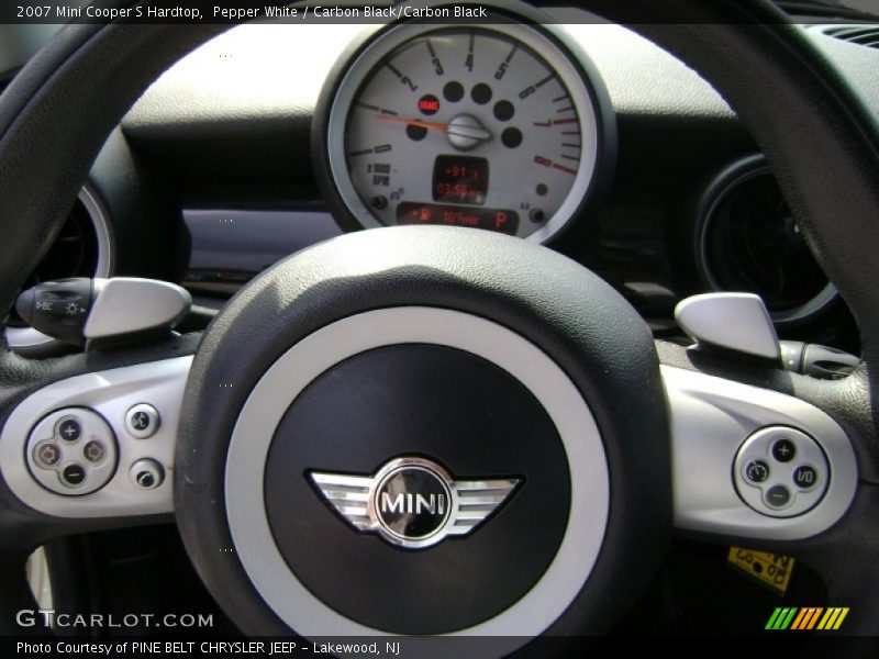 Pepper White / Carbon Black/Carbon Black 2007 Mini Cooper S Hardtop