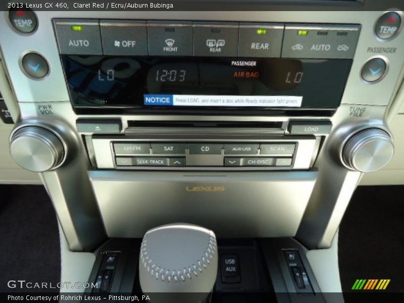 Claret Red / Ecru/Auburn Bubinga 2013 Lexus GX 460