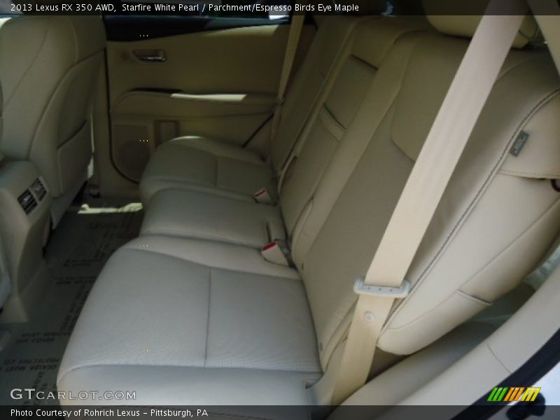 Starfire White Pearl / Parchment/Espresso Birds Eye Maple 2013 Lexus RX 350 AWD