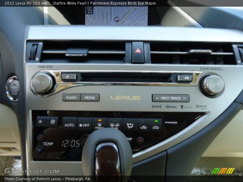 Starfire White Pearl / Parchment/Espresso Birds Eye Maple 2013 Lexus RX 350 AWD